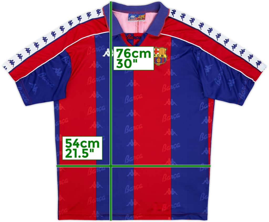 1992-95 Barcelona Home Shirt - 8/10 - (L)