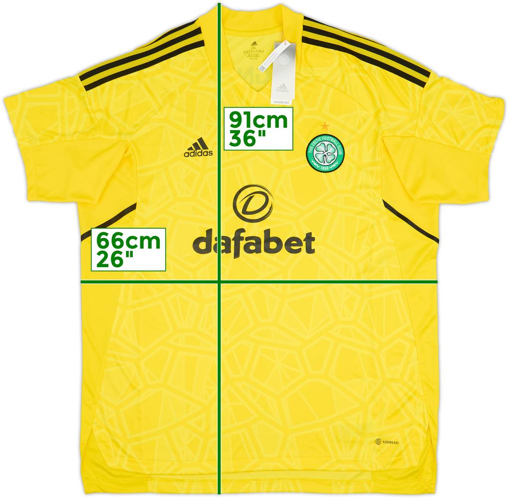 Camiseta de portero de manga corta del Celtic 2022-23 (XXL)