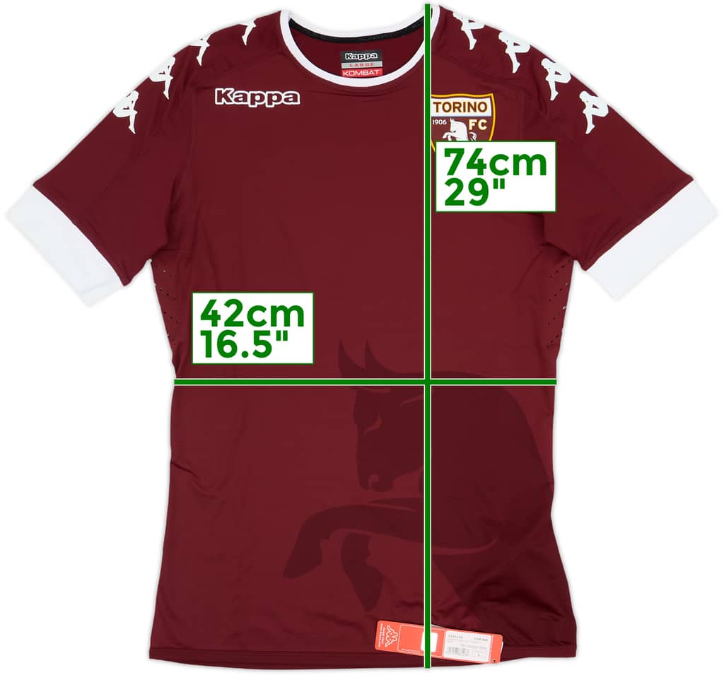 Camiseta auténtica de local del Torino 2016-17 (L)