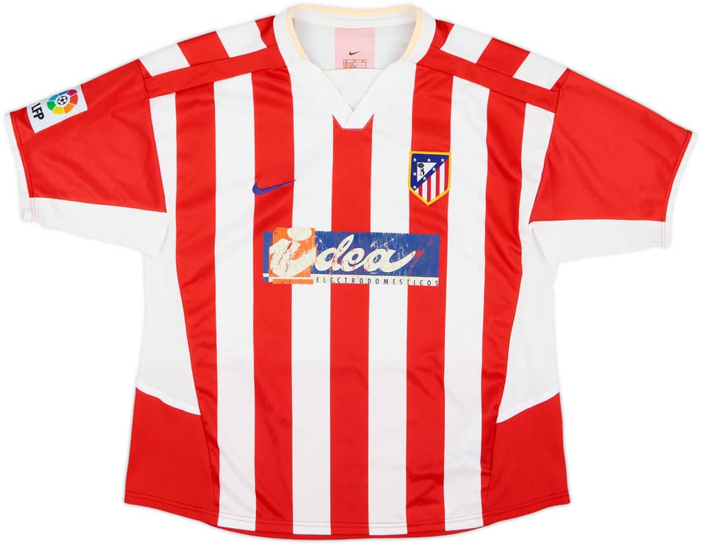 2002-03 Atletico Madrid Home Shirt - 4/10 - (XL.Boys)