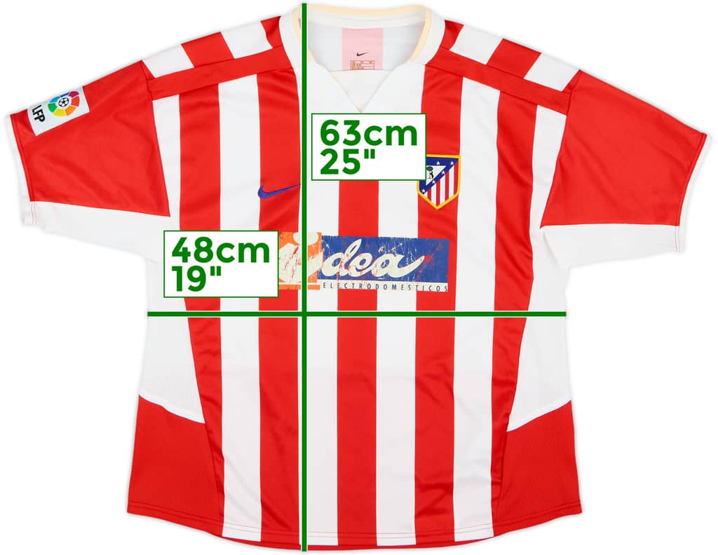 2002-03 Atletico Madrid Home Shirt - 4/10 - (XL.Boys)