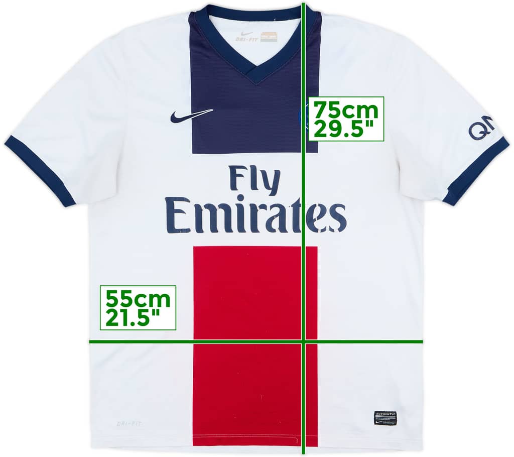 2013-14 Paris Saint-Germain Away Shirt - 4/10 - (L)