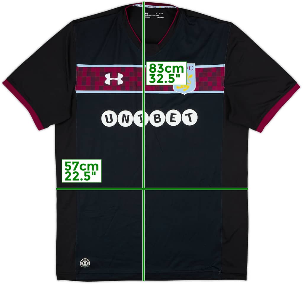 Camiseta de visitante del Aston Villa 2017-18 - 10/10 - (XL)
