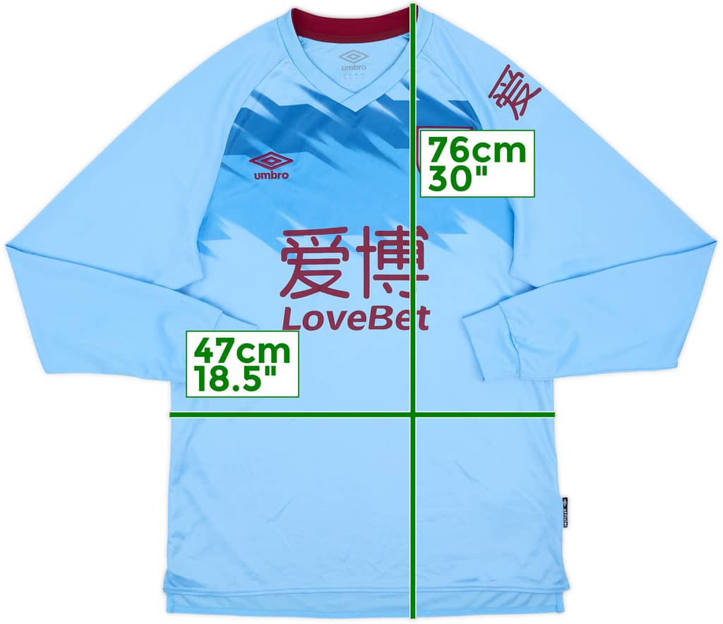 2019-20 Burnley Away L/S Shirt - 8/10 - (M)