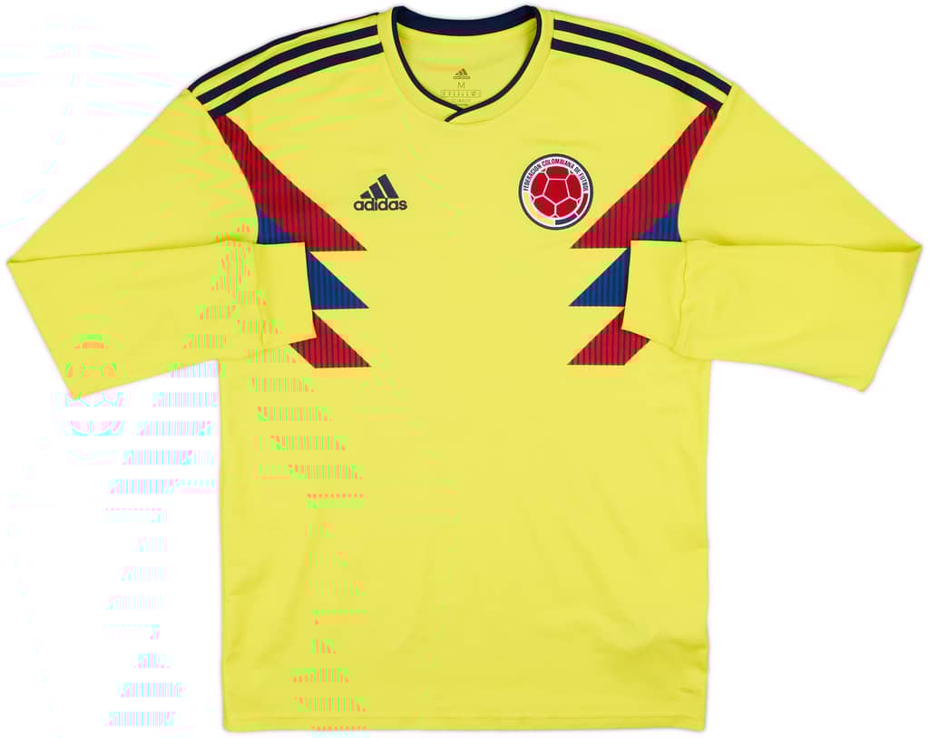2018-19 Colombia Home L/S Shirt - 9/10 - (M)