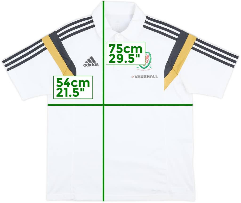 2014-15 Wales adidas Polo Shirt - 8/10 - (L)