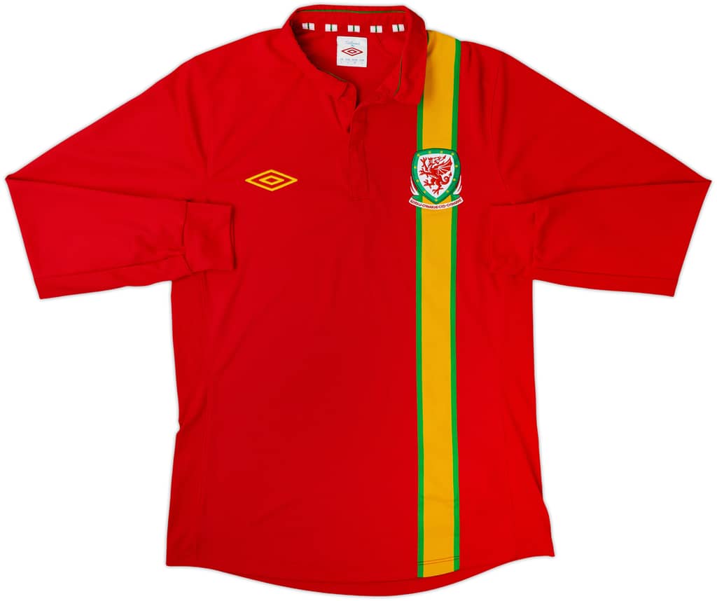 2012-14 Wales Home L/S Shirt - 9/10 - (S)