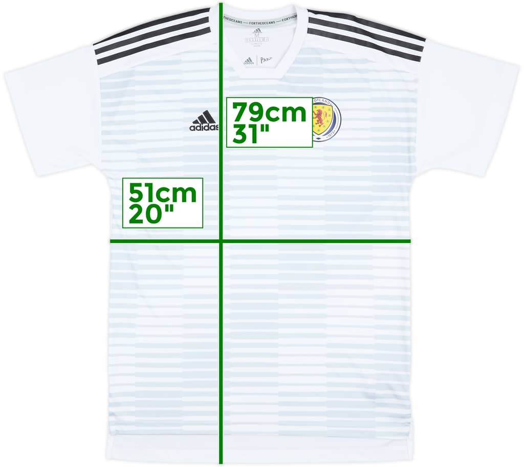 2017-18 Scotland adidas Training Shirt - 9/10 - (M)