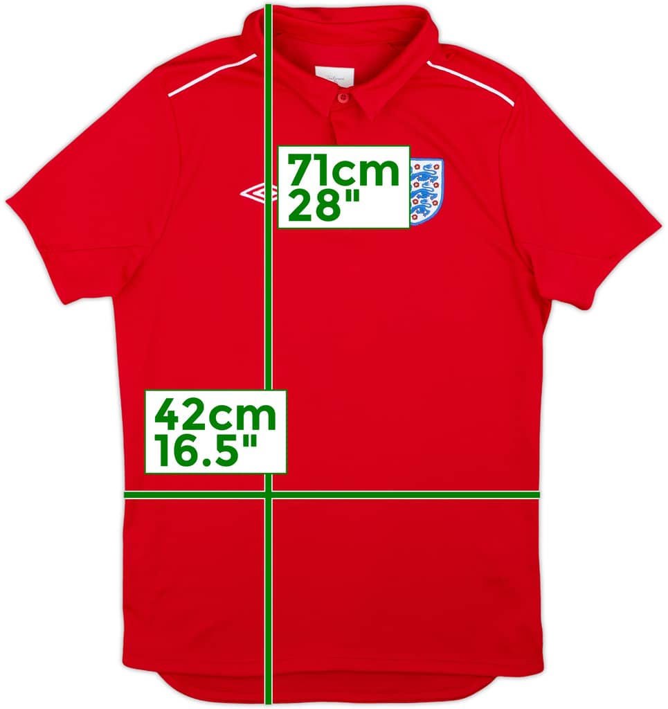 2010-11 England Umbro Polo Shirt - 10/10 - (XL.Boys)