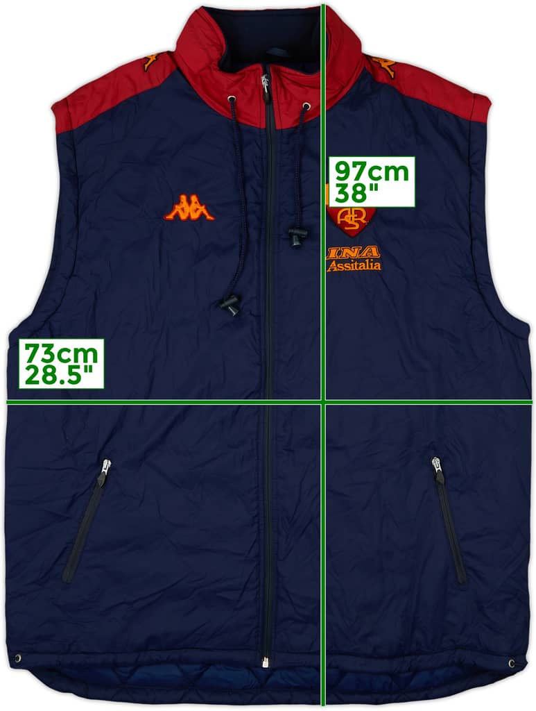 2002-03 Roma Kappa Chaleco acolchado - 8/10 - (XXL)