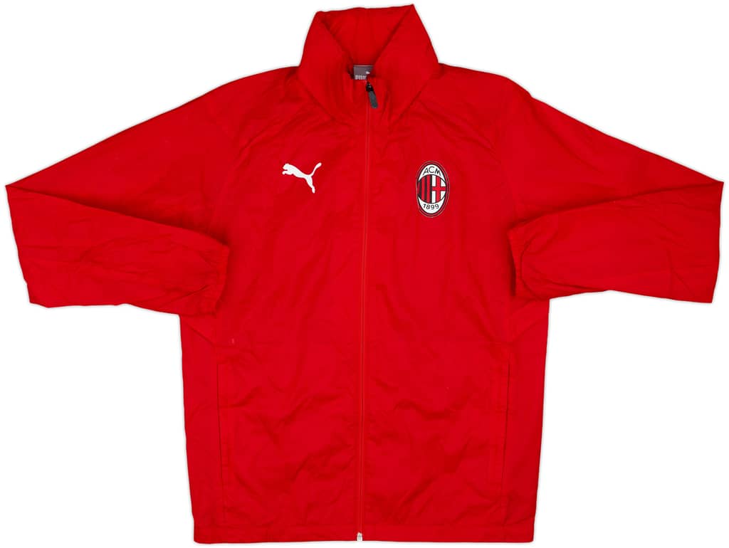 2018-19 AC Milan Puma Hooded Rain Jacket - 8/10 - (S)