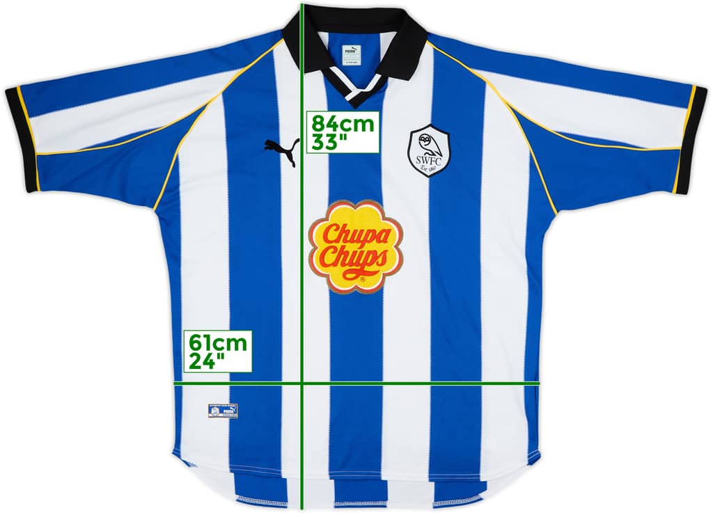 2000-01 Sheffield Wednesday Home Shirt - 8/10 - (XL)