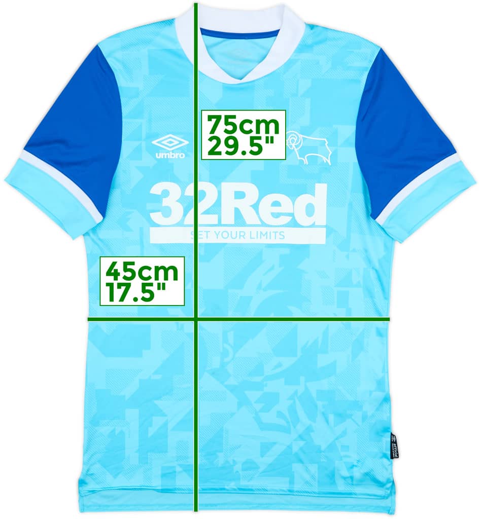 2021-22 Derby County Away Shirt - 7/10 - (M)