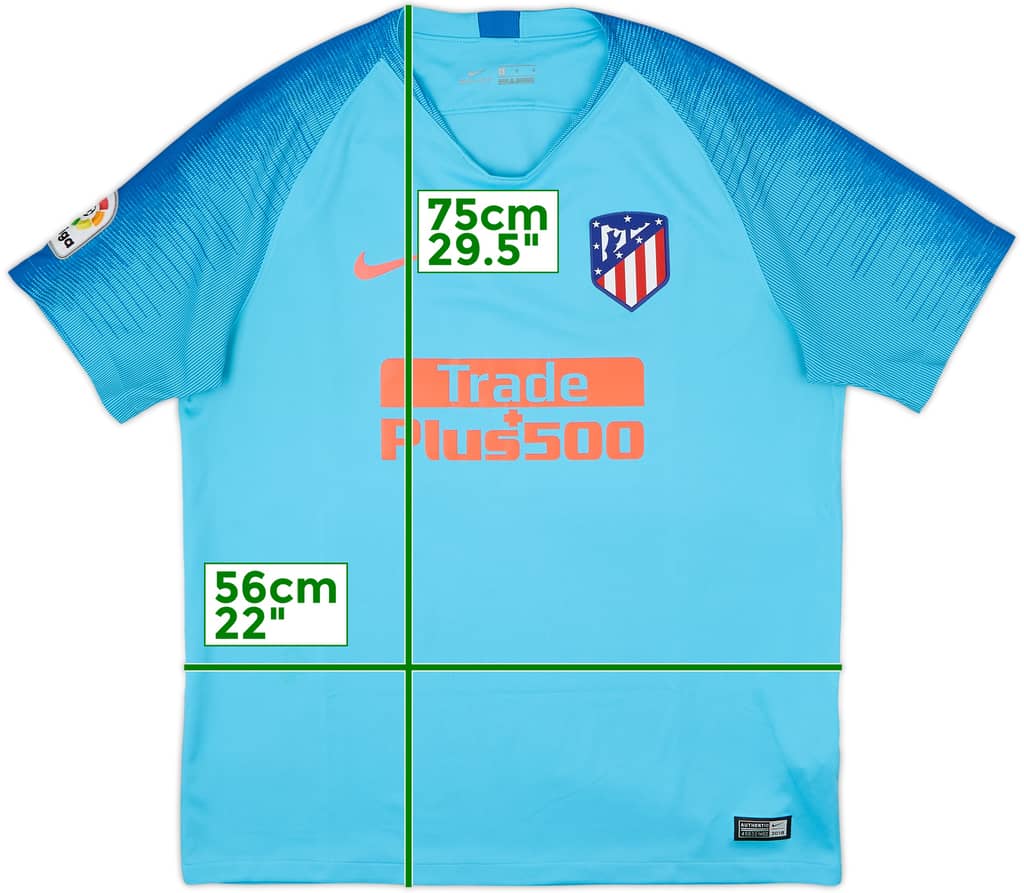 2018-19 Atletico Madrid Away Shirt - 7/10 - (L)