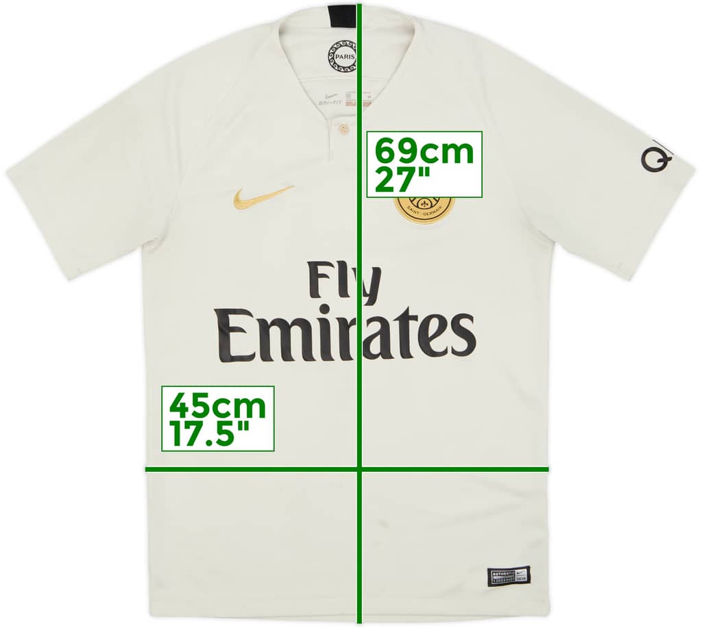 2018-19 Paris Saint-Germain Away Shirt - 7/10 - (S)