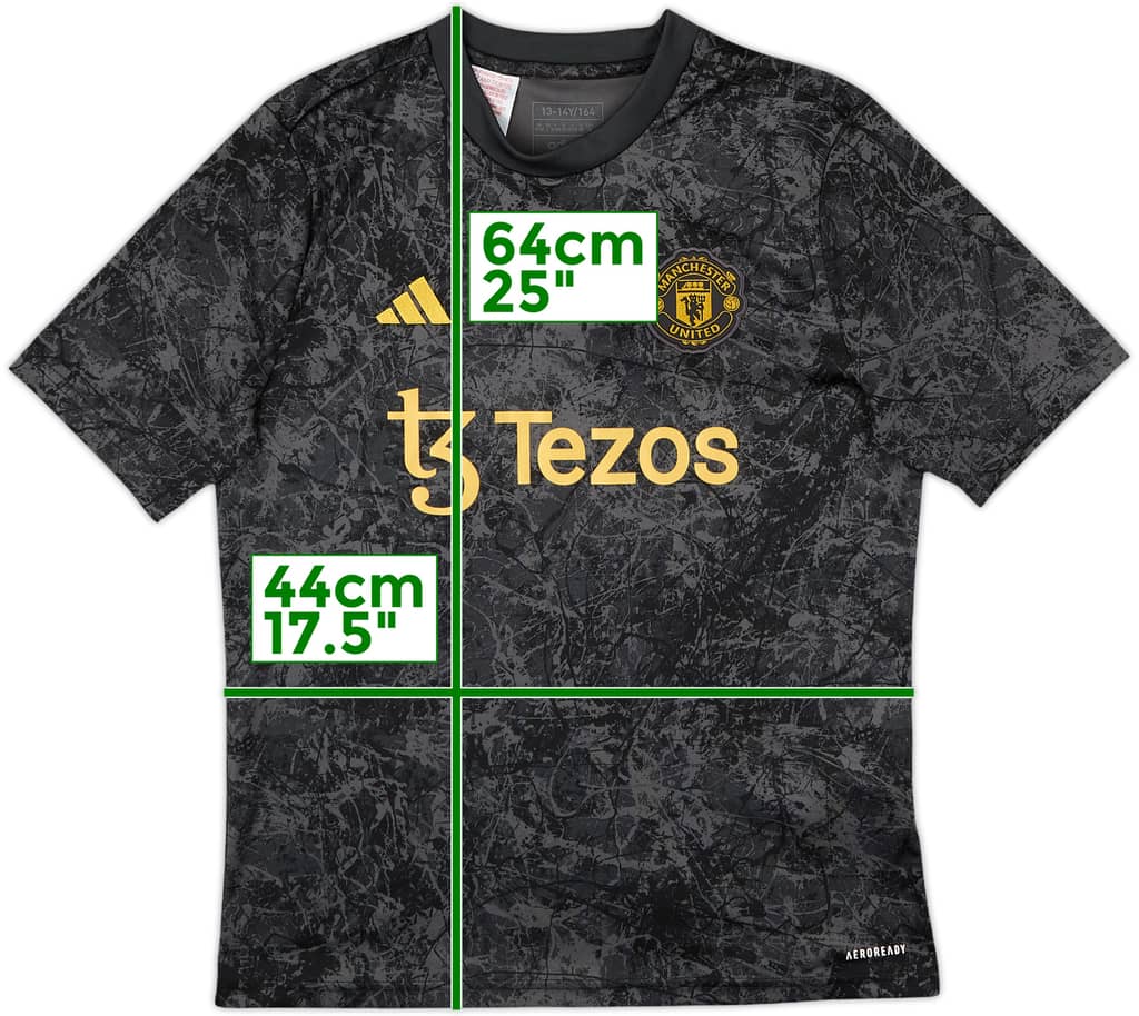 2023-24 Manchester United adidas Training Shirt - 10/10 - (L.Boys)