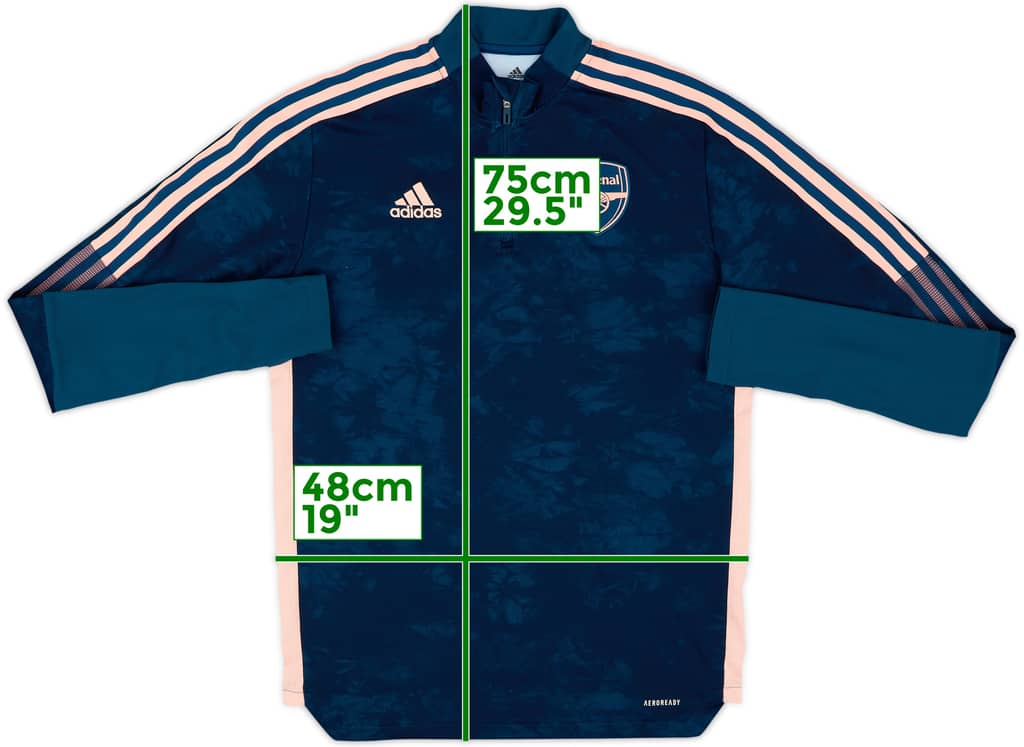 2020-21 Arsenal adidas 1/4 Zip Drill Top - 9/10 - (M)
