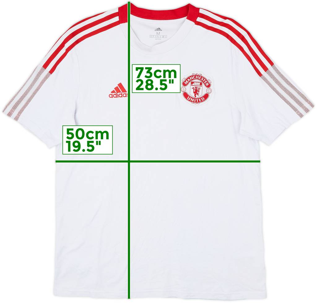 2021-22 Manchester United adidas Cotton Tee - 9/10 - (M)