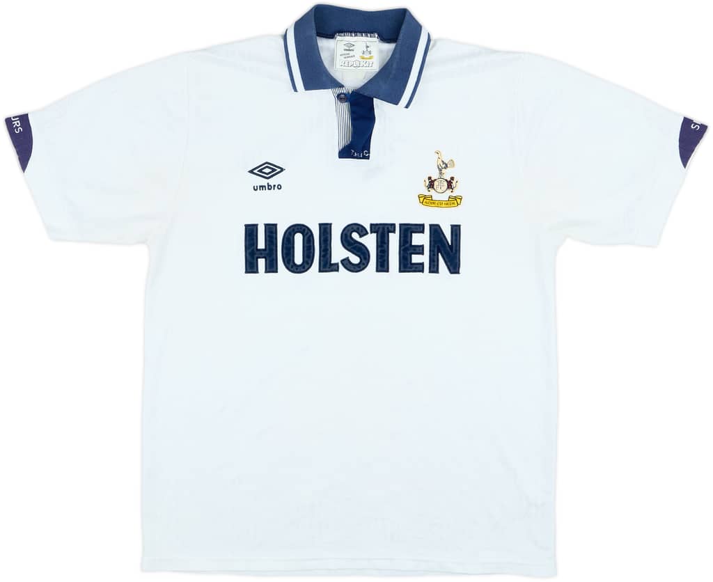 1991-93 Tottenham Home Shirt - 8/10 - (M)