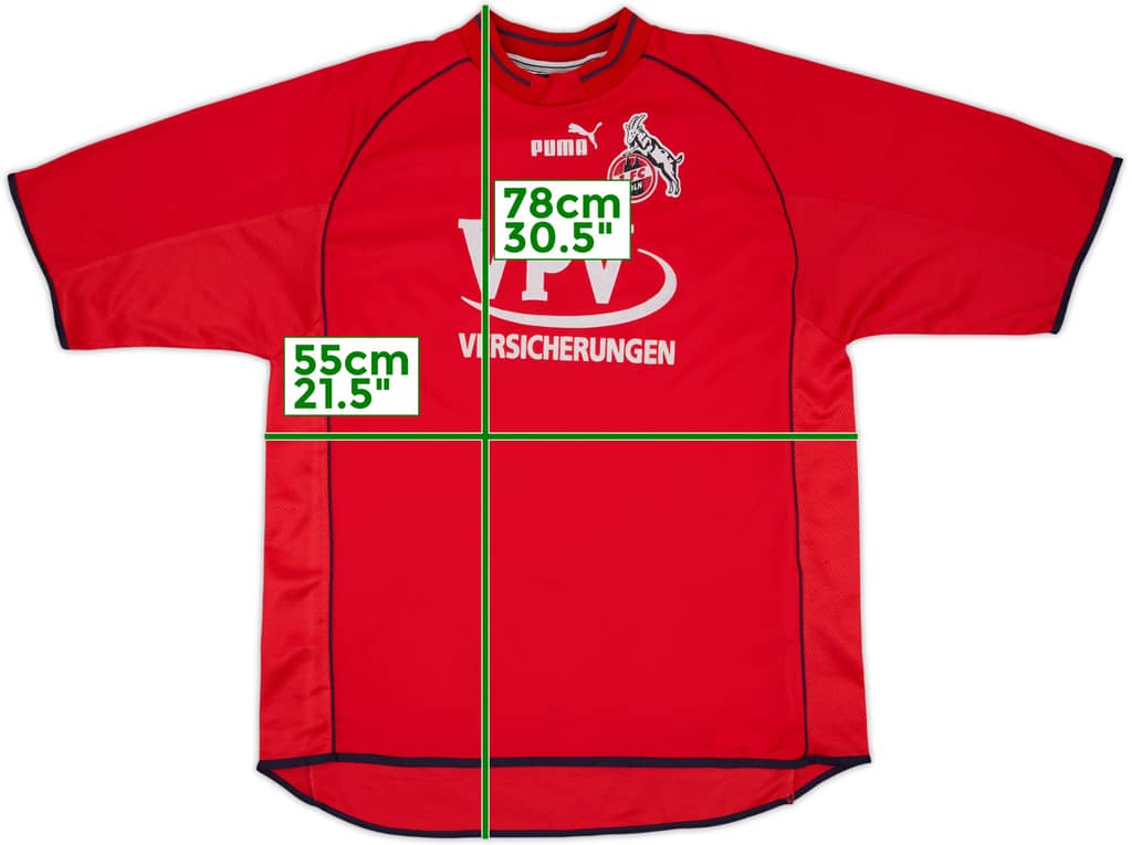 2001-02 FC Koln Home Shirt - 9/10 - (L)