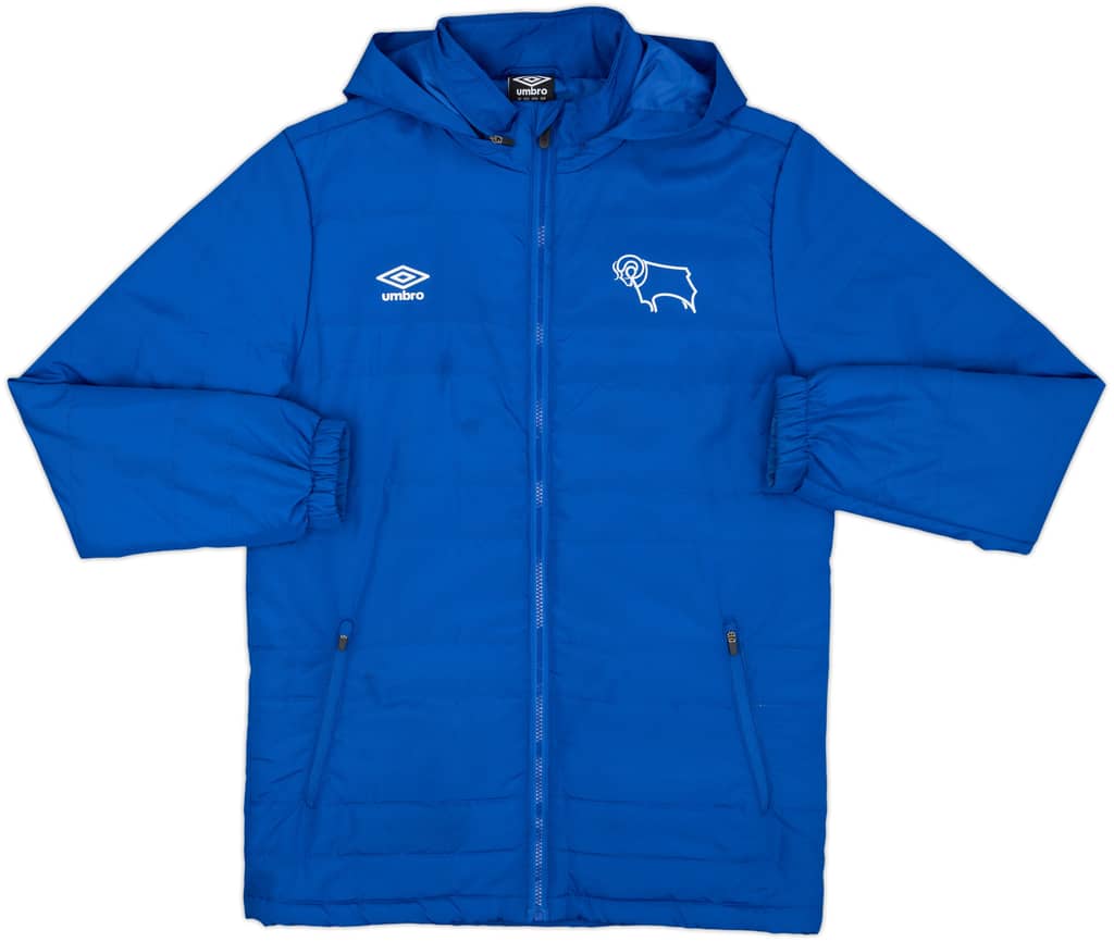 2018-19 Derby County Umbro Hooded Rain Jacket - 6/10 - (S)