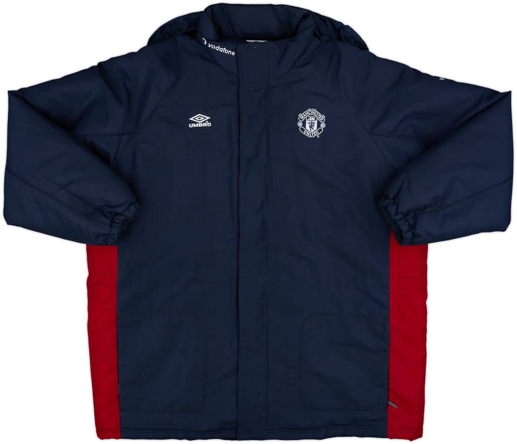2000-02 Manchester United Umbro Padded Bench Coat - 10/10 - (L)