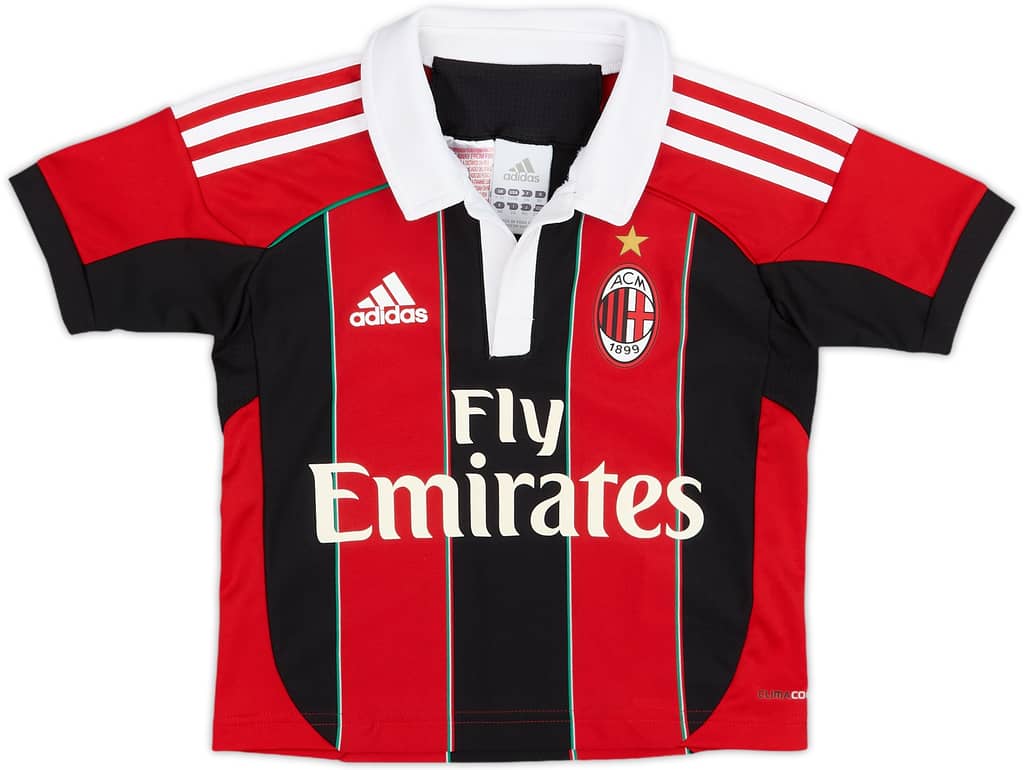 2012-13 AC Milan Home Shirt - 10/10 - (2-3 Years)