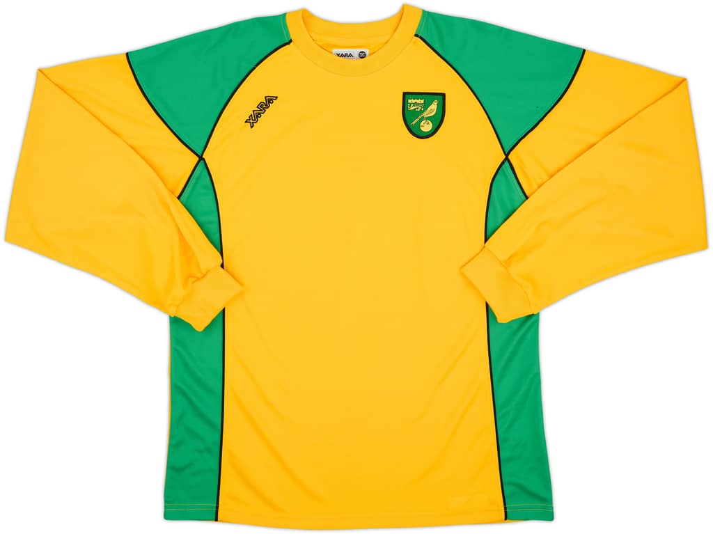 2006-08 Norwich Home L/S Shirt - 8/10 - (L)