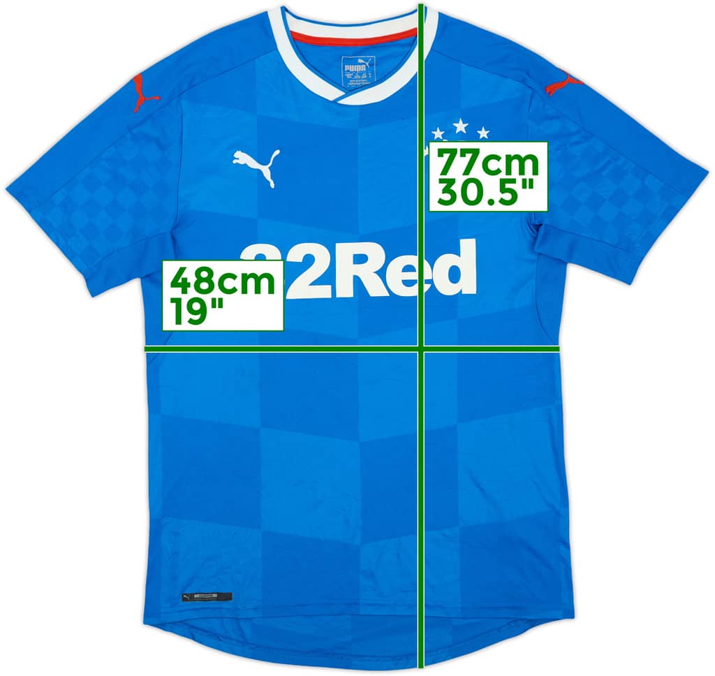 2016-18 Rangers Home Shirt - 6/10 - (M)