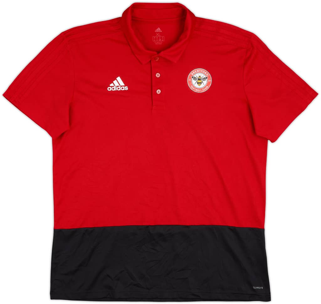 2017-18 Brentford adidas Polo Shirt - 9/10 - (XL)