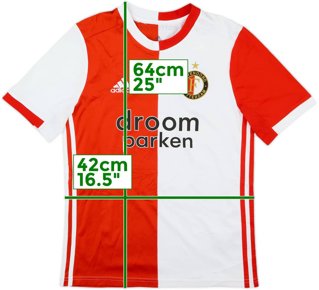 2019-20 Feyenoord Home Shirt - 9/10 - (L.Boys)