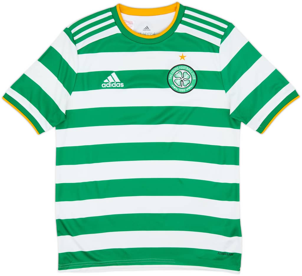 2020-21 Celtic Home Shirt - 7/10 - (L.Boys)