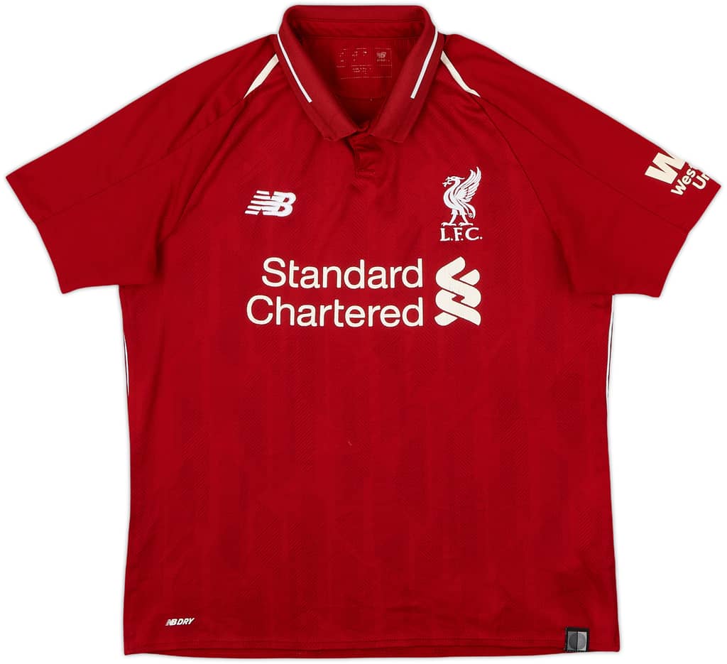 2018-19 Liverpool Home Shirt - 5/10 - (M.Boys)