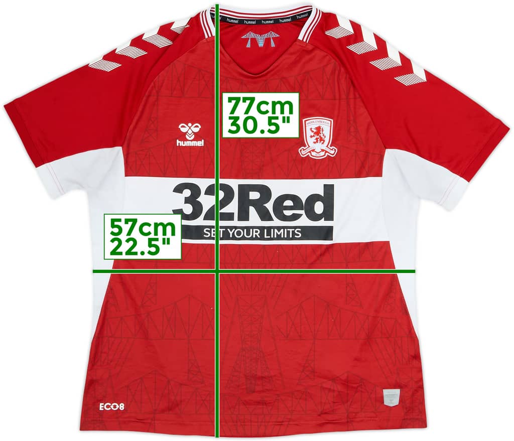 2021-22 Middlesbrough Home Shirt - 6/10 - (XL)