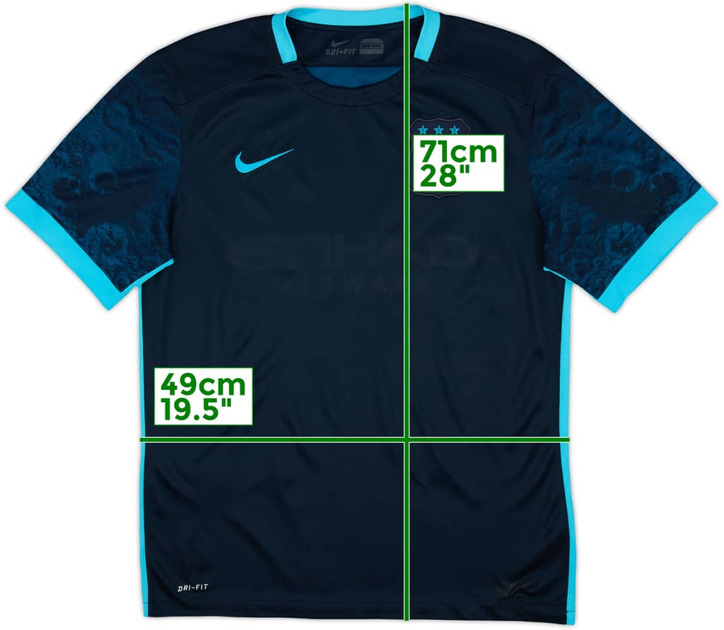 2015-16 Manchester City Away Shirt - 4/10 - (M)