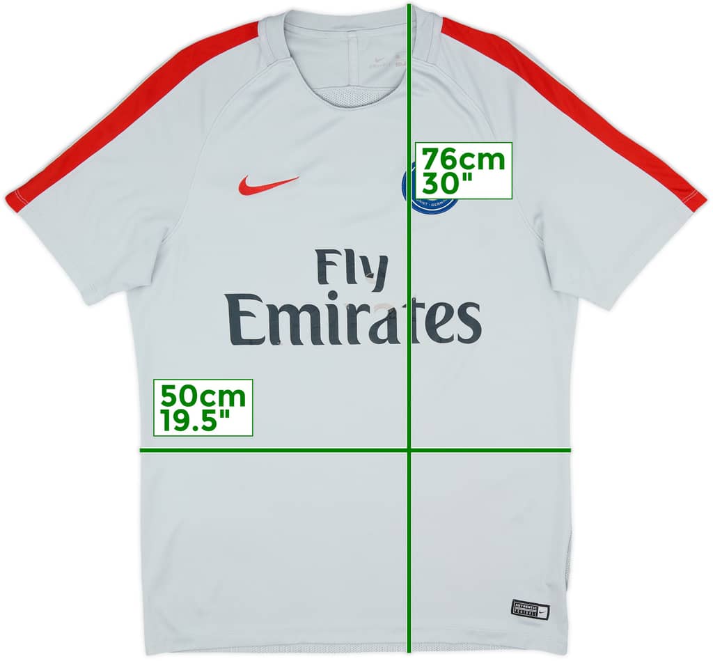 Camiseta de entrenamiento del Paris Saint-Germain Nike 2017-18 - 4/10 - (L)