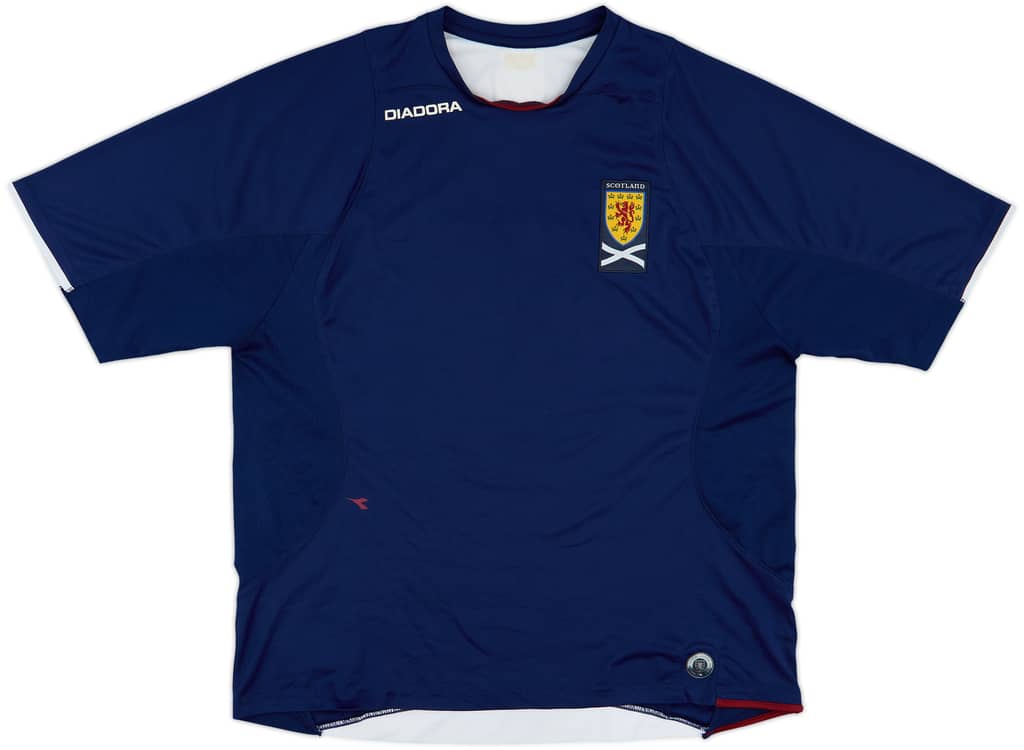 2007-08 Scotland Diadora Training Shirt - 6/10 - (L)