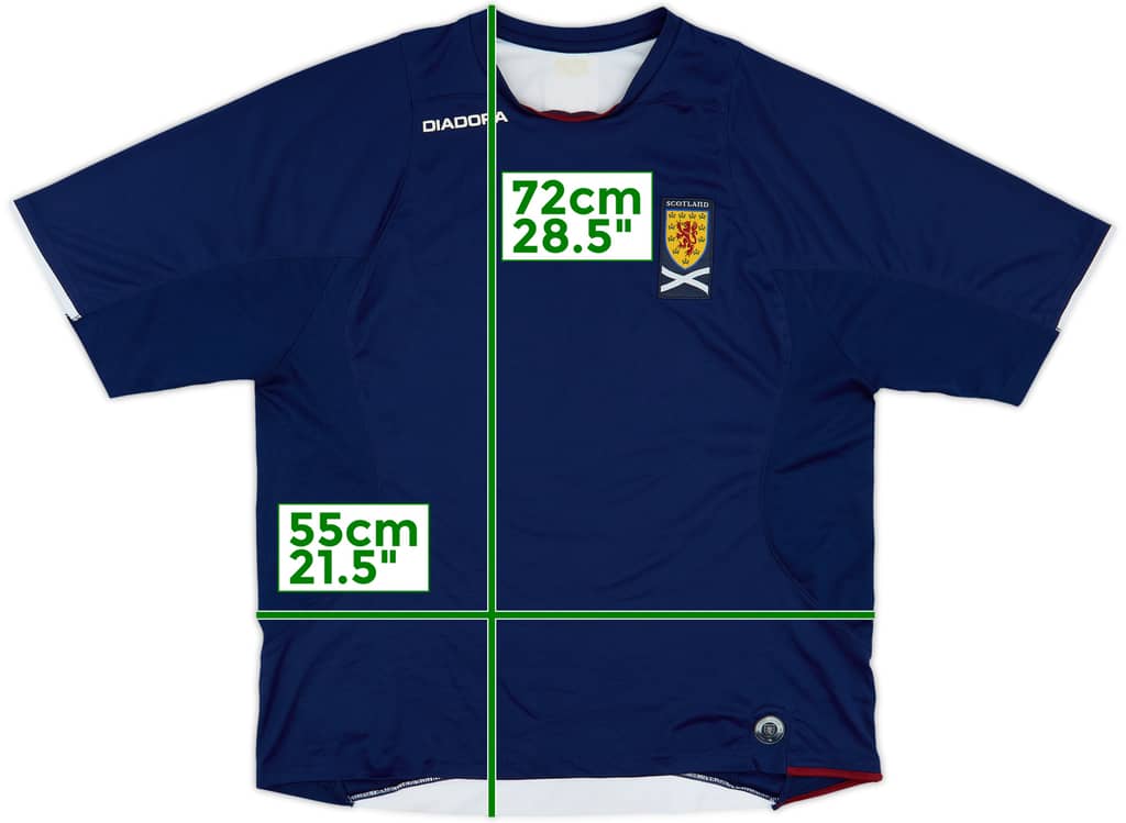 2007-08 Scotland Diadora Training Shirt - 6/10 - (L)