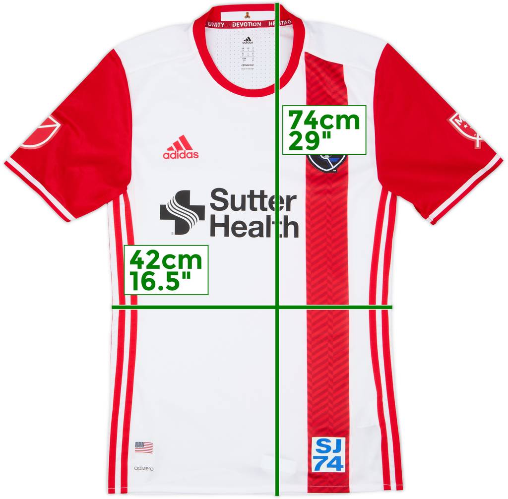 2016-17 San Jose Earthquakes Authentic Away Shirt - 8/10 - (S)