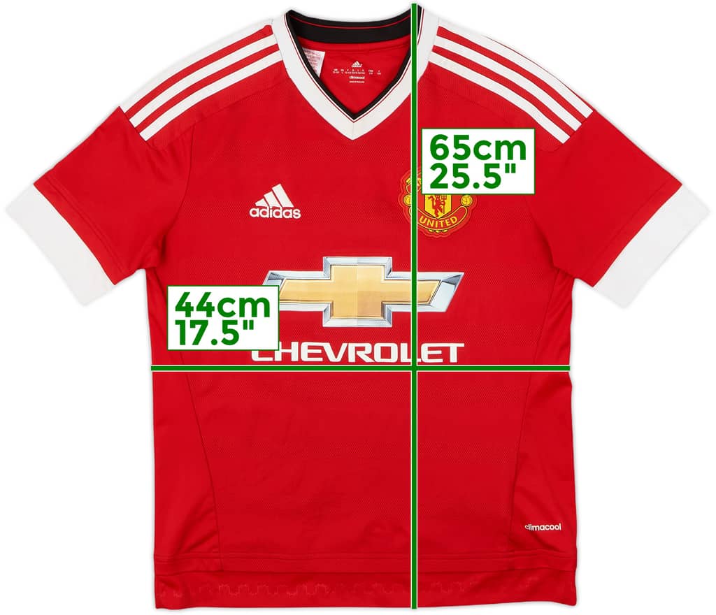 2015-16 Manchester United Home Shirt - 6/10 - (L.Boys)