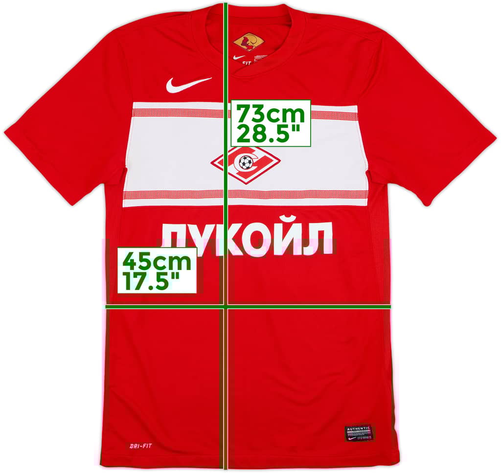 2012-13 Spartak Moscow Home Shirt - 9/10 - (S)