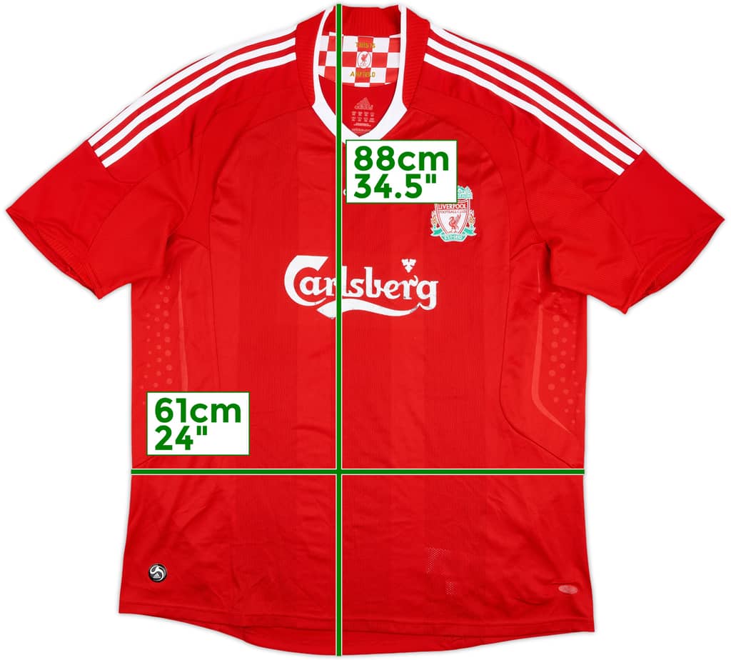 2008-10 Liverpool Home Shirt - 5/10 - (XXL)