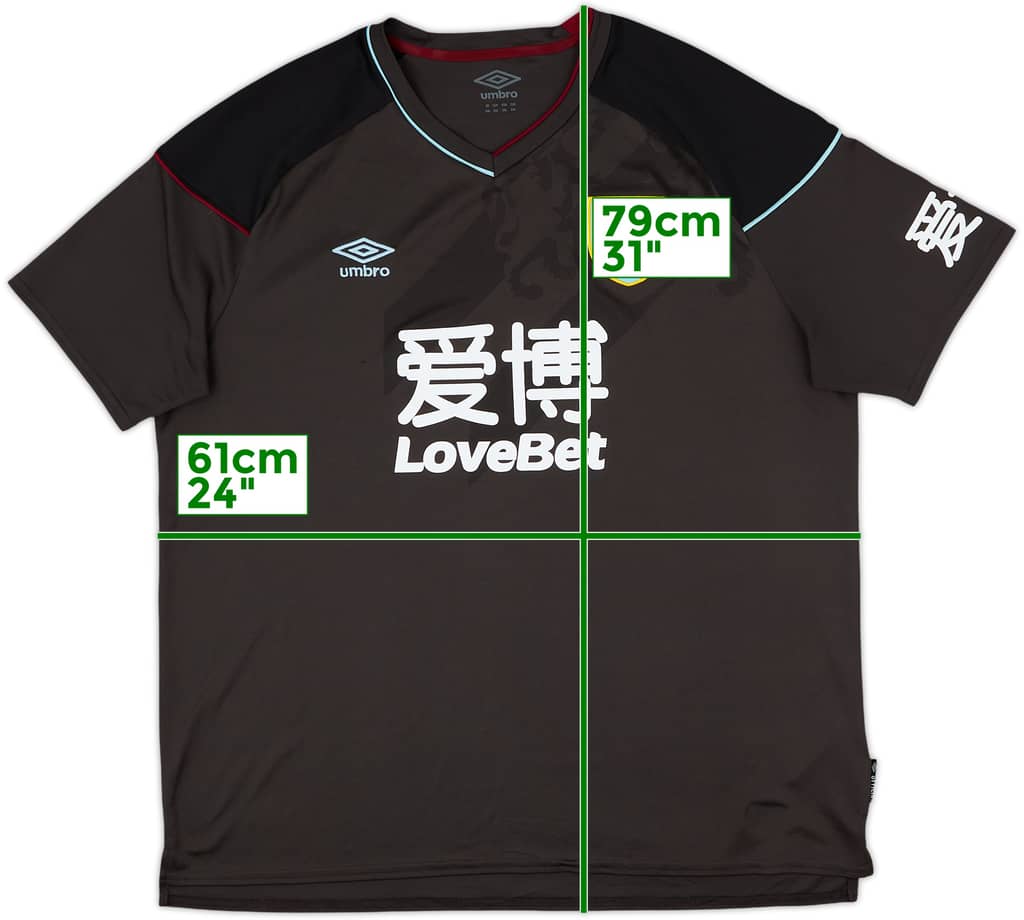 2020-21 Burnley Away Shirt - 9/10 - (XXL)