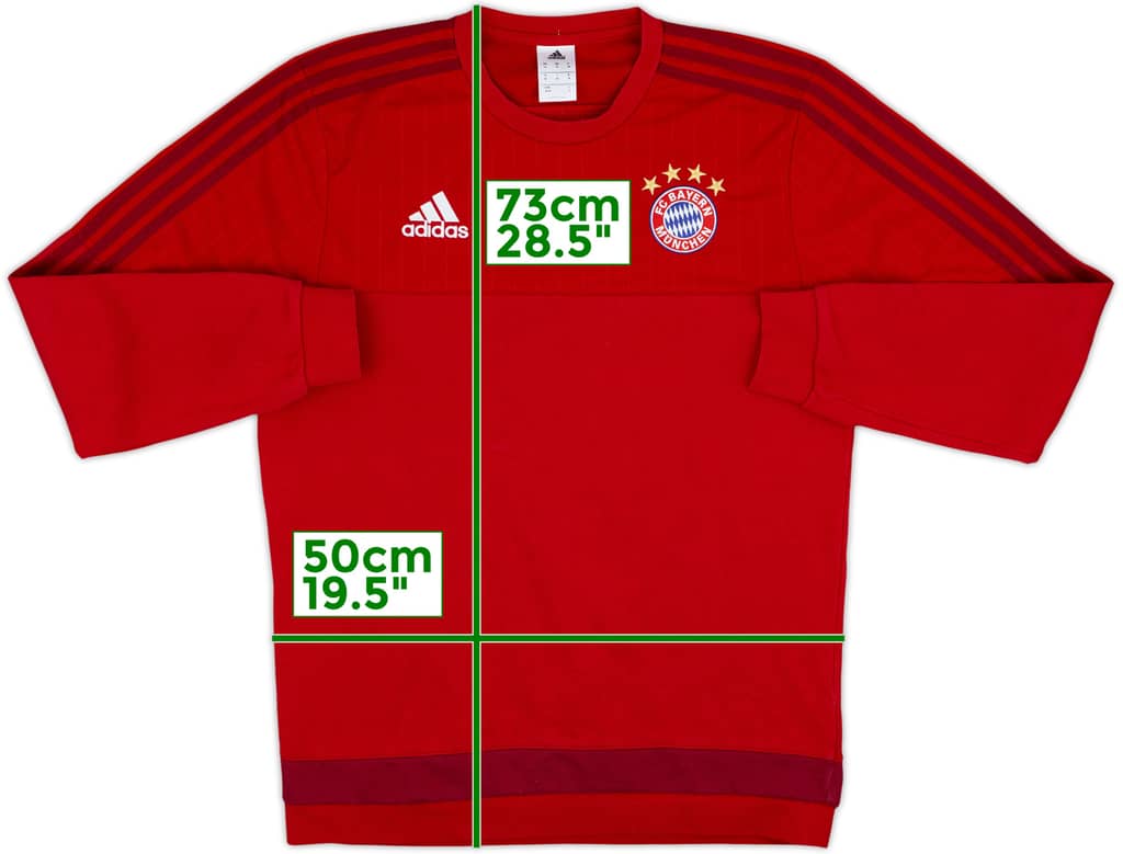 2015-16 Bayern Munich adidas Sweat Top - 8/10 - (M)