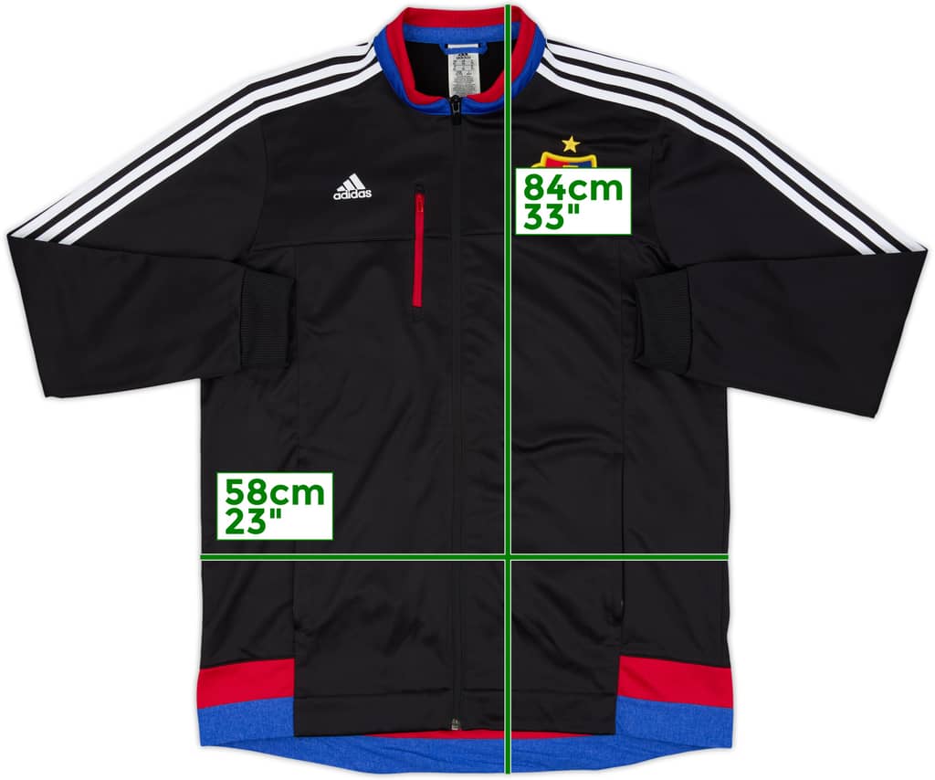 2015-16 FC Basel adidas Track Jacket - 8/10 - (XL)