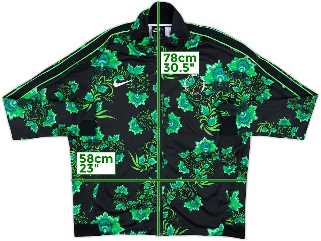 2018-19 Nigeria Nike Track Jacket - 8/10 - (XL)
