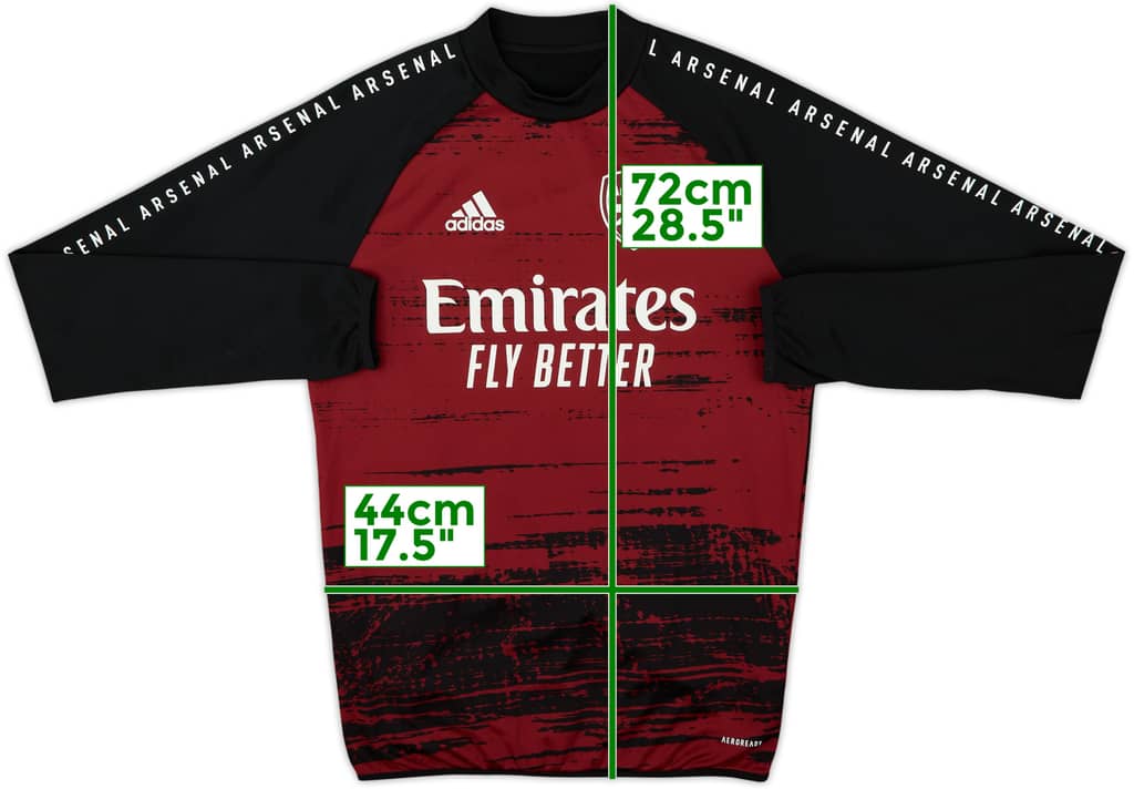 2020-21 Arsenal adidas Sweat Top - 8/10 - (S)