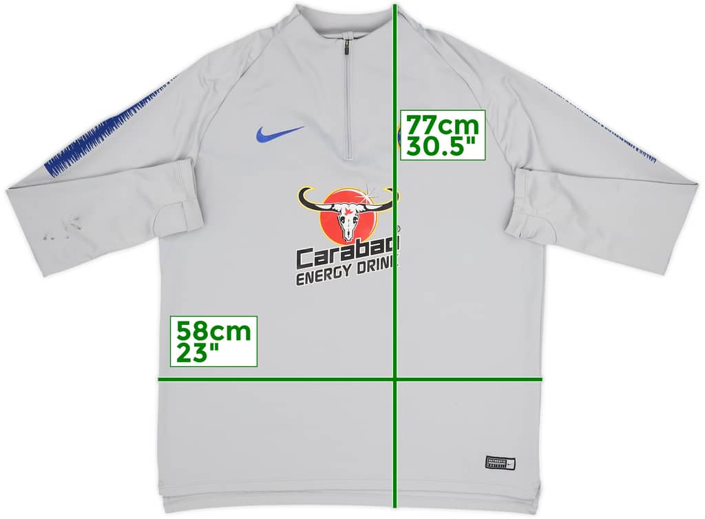 2018-19 Chelsea Nike 1/4 Zip Drill Top - 6/10 - (XL)