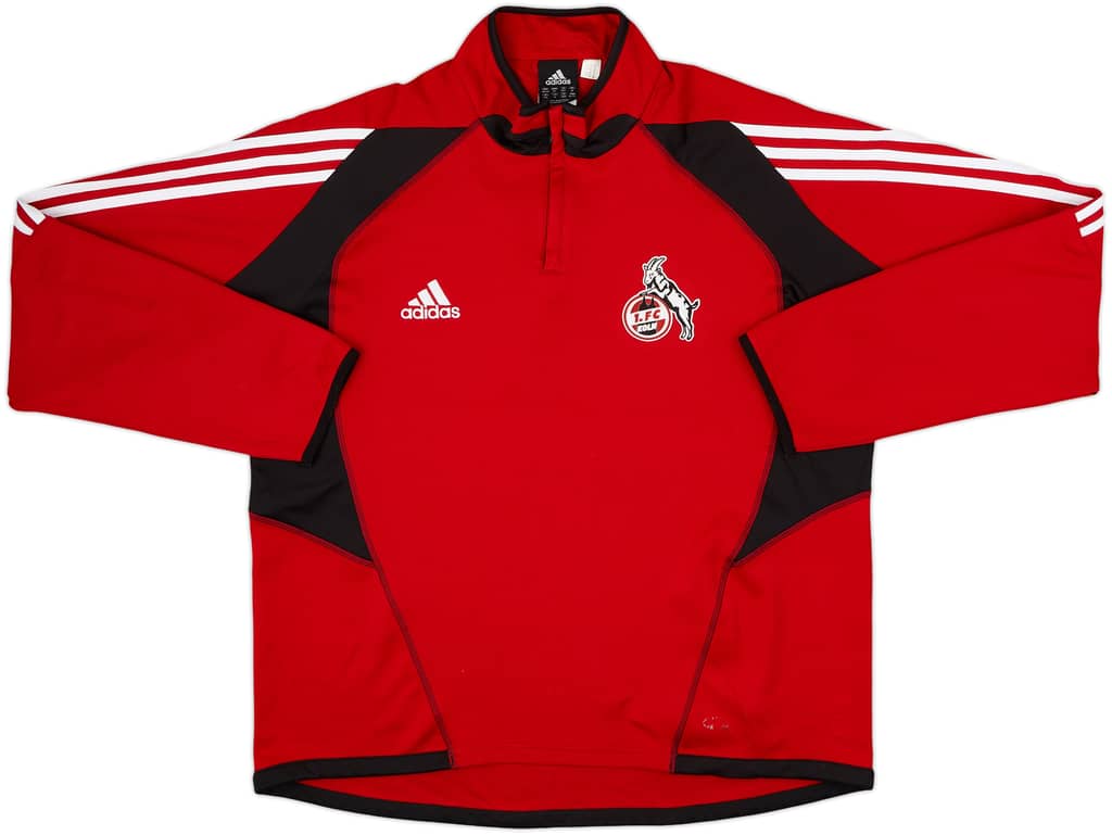 2004-05 FC Koln adidas 1/4 Zip Sweat Top - 8/10 - (XXL)