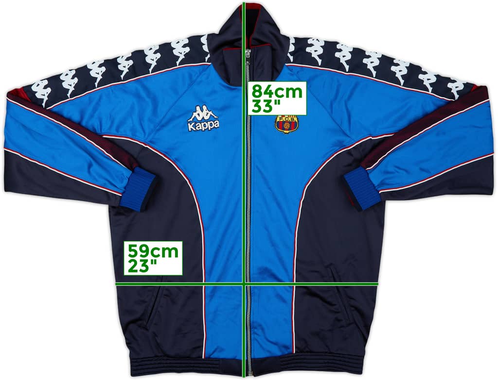 1995-97 Barcelona Kappa Track Jacket - 10/10 - (XL)